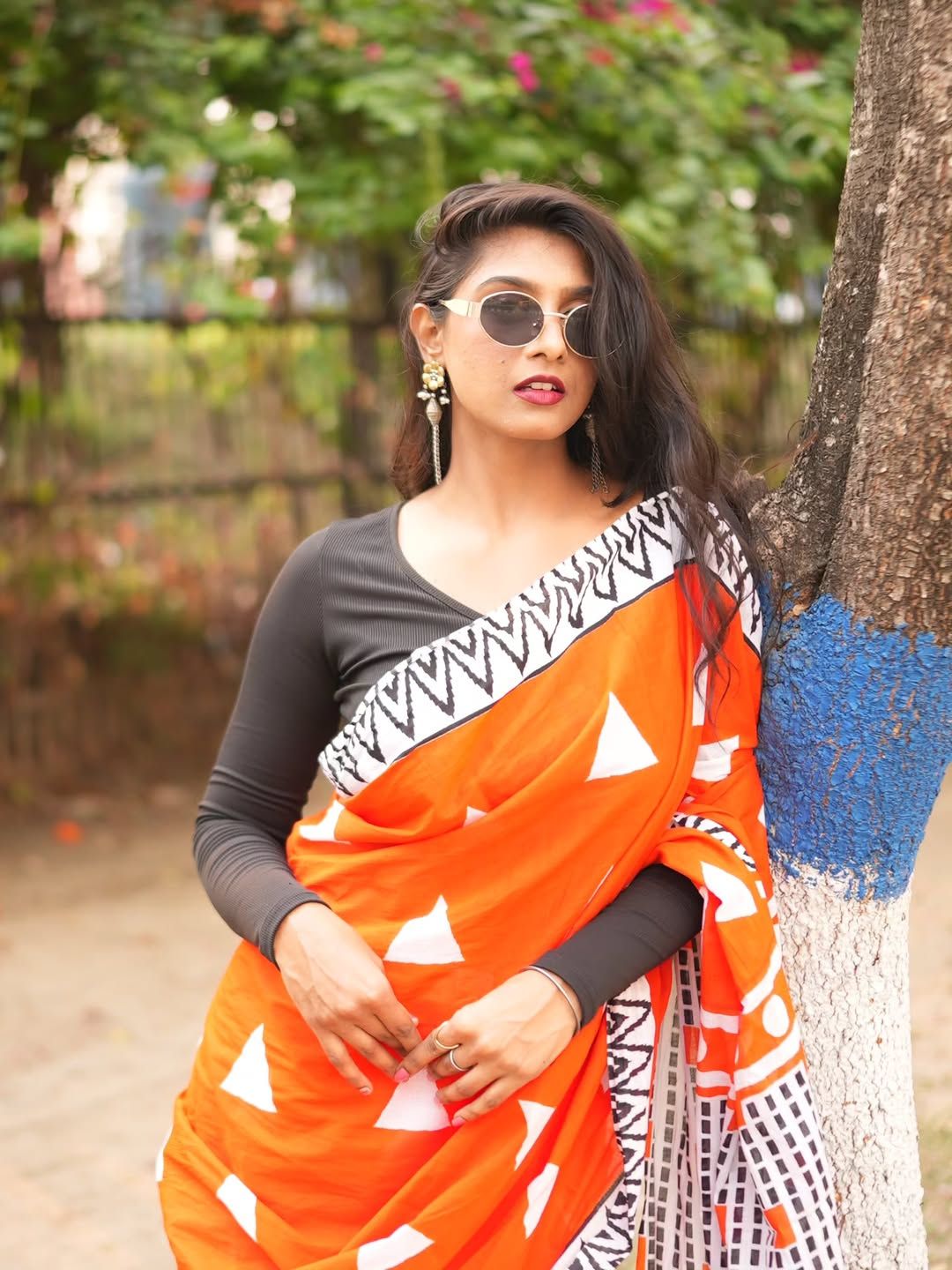 Laal Kiran| Red Handloom Cotton Saree