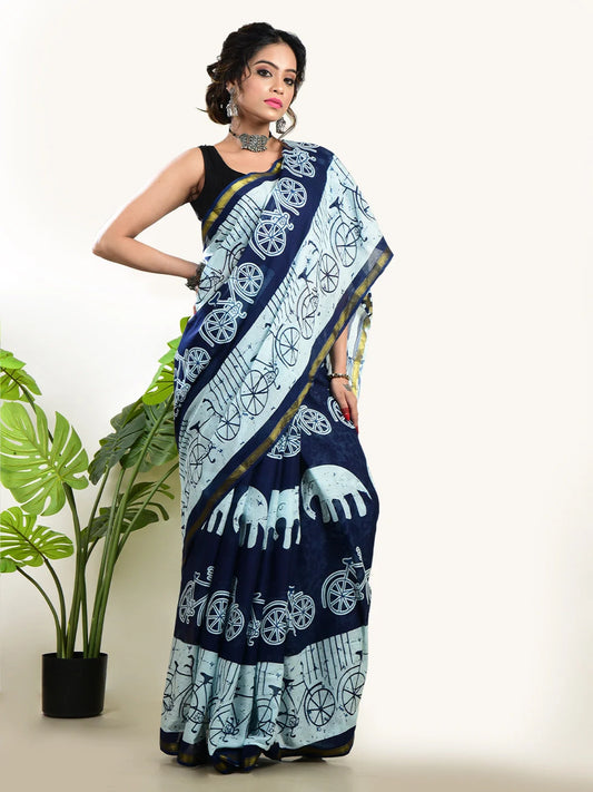 Handloom Cotton Saree from AAKARSAREE