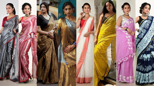 Tissue and Cotton Saree from AAKARSAREE