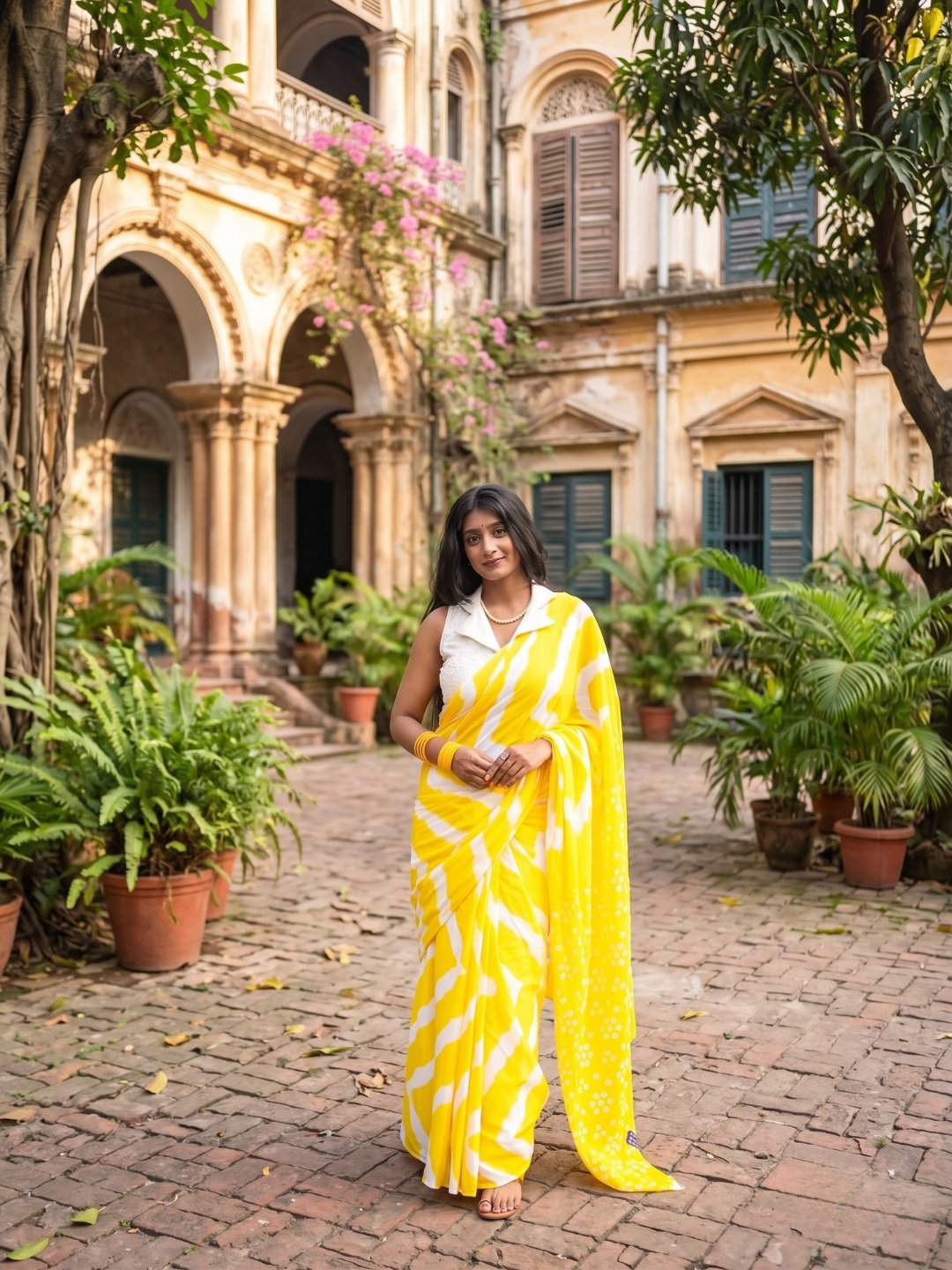 Haldi Suryaanshi | Yellow Handloom Cotton Saree