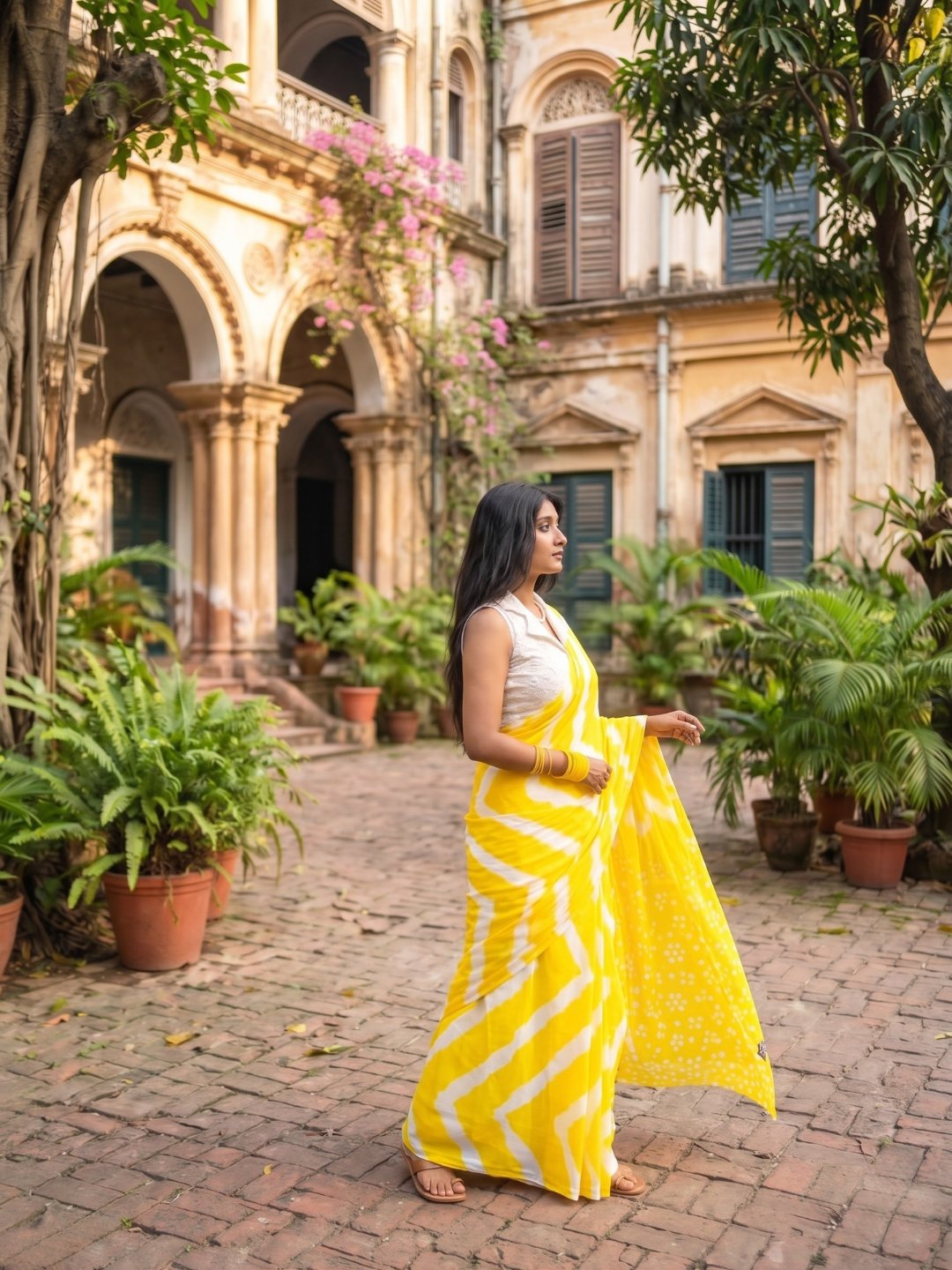 Haldi Suryaanshi | Yellow Handloom Cotton Saree