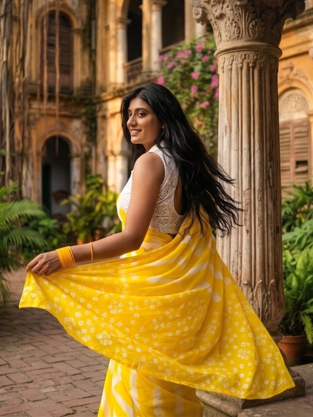 Haldi Suryaanshi | Yellow Handloom Cotton Saree