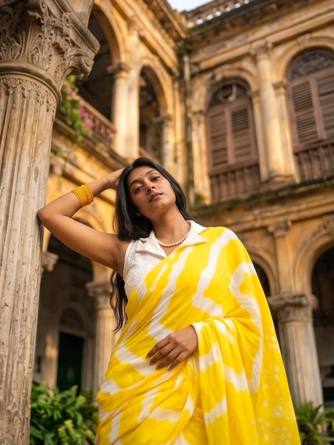 Haldi Suryaanshi | Yellow Handloom Cotton Saree