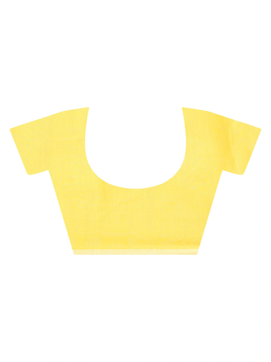 Apsara Aabha | Yellow Handloom Linen Saree with White Zari Stripe