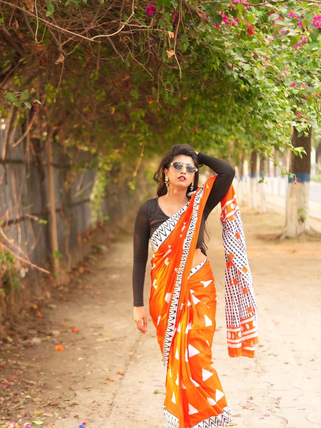 Laal Kiran| Red Handloom Cotton Saree