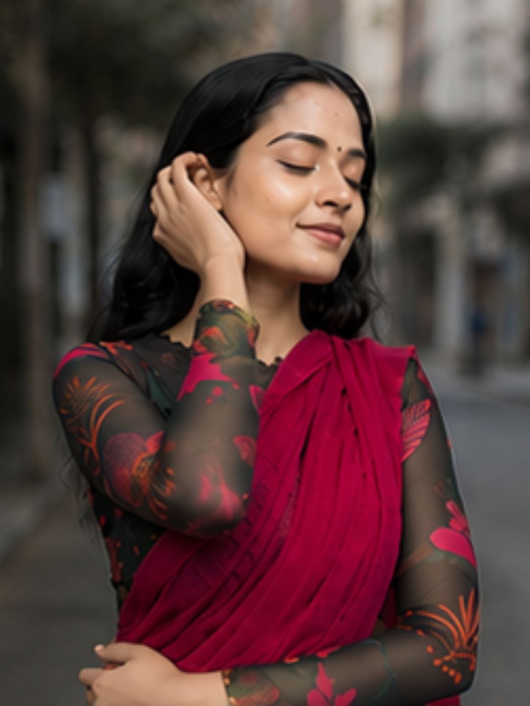 Aakar Pink Handloom Cotton Saree